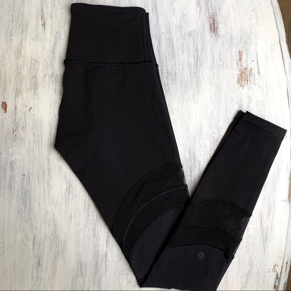 Lululemon Wunder Under HighRise Mesh Size 4